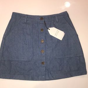 English factory denim skirt